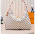 Checkered hobo bag