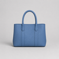 Small  Blue Tote embroidered