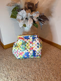 Water color kisslock bag